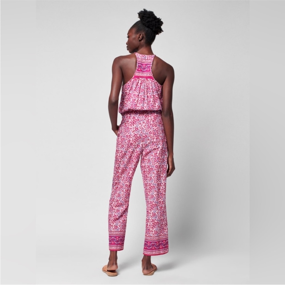 NWT Faherty Adella Jumpsuit, Pink, Size XS - Picture 6 of 12